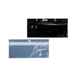 Druckverschlussbeutel Umweltfreundlich Schwarz 14x4.4 cm (100 Stück) [HZBBE8B]