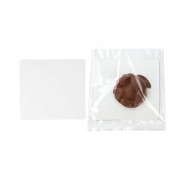 Fettbeständige Keksplatten Weiß 7x7.5cm (100 Stück) [GRCB4]