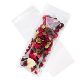 Druckverschlussbeutel 12.5x30.5cm Transparent PP 100 Mikron (100 Stück) [Z4C512]