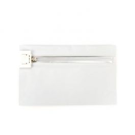 Kunststoffbeutel Weiß 20,3x6,2x15,2cm mit Kindersicherer Verschluss (10 Stück) [CRZ68W]