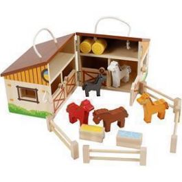 VIGA Spielpferdestall, Größe 24,5x16,5x15 cm, 1 Pck [HOB-908591]