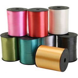Kräuselband, B 5 mm, Sortierte Farben, 8x400 m/ 1 Pck [HOB-557495]