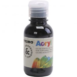 PRIMO Acrylfarbe in ausgezeichneter Qualität, Schwarz, 125 ml/ 1 Fl. [HOB-638384]
