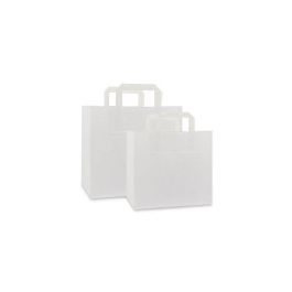 Take-Away-Taschen 26+17x25cm Weiß (250 Stück) [FP-DPL041]