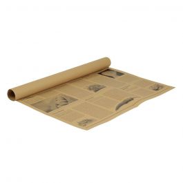 Fettbständig Papier Braun 50x37.5 cm newsPapier look (1.000 Stück) [GB-DRE02276]