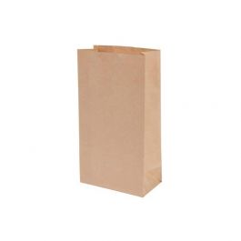 Blockbodenbeutel Papier 9,5x6x16 cm, unbeschichtet (500 Stück) [GB-DRE03912]