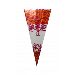 Spitztüten 25x46cm 1 Pfund orange/rot (250 Stück) [DV-3264]