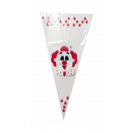 Spitztüten 25x46cm 1 Pfund Clown (250 Stück) [DV-3281]