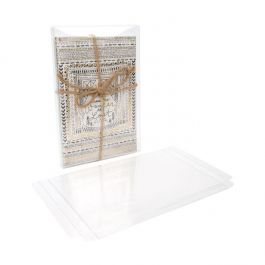 Klarsichtschachteln 15.7x1.6x23cm Transparent (25 Stück) [FB9]