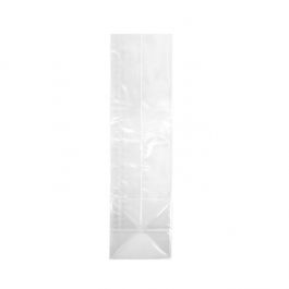 Blockbodenbeutel 10 x 6 x 28cm Transparent (100 Stück) [FG128]