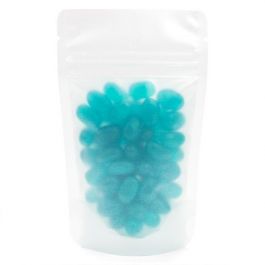 Standbodenbeutel Frostweiß 7.9x5.1x13cm | 28 Gramm (100 Stück) [ZBGF1]