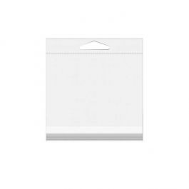 Headerbeutel Transparent 18.9x18.4cm Wiederverschließbar (100 Stück) [HB77]