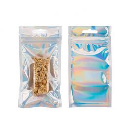 Druckverschlussbeutel Holografisch/Transparent 7.6x12.7cm (25 Stück) [HZBB35CH]