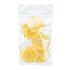 Druckverschlussbeutel Transparent/Weiß 12.7x20.8cm mit Aufhängeloch (100 Stück) [HZB6CW]