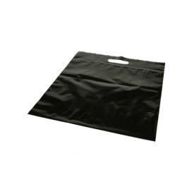 Polytragetaschen Schwarz 22.9x8.2x18.4cm 75 Mikron mit Druckverschluss (100 Stück) [ZH13BK5]