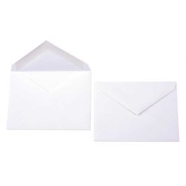 Umschläge Weiß 13x9.2cm Premium Intransparent (50 Stück) [E130]