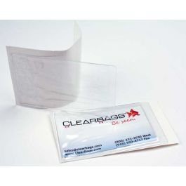 Vinyl Visitekartenhülle 5.9x8.9cm Selbstklebende Hinterseite (10 Stück) [VINBUS3]