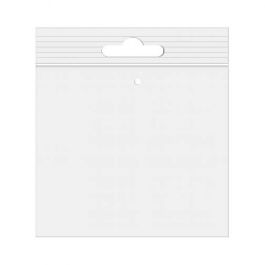 Druckverschlussbeutel mit Euroloch 12.5x12.5cm Transparent PP 50 Mikron mit Luftloch (100 Stück) [ZE55V]