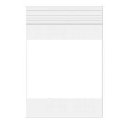 Druckverschlussbeutel mit Schriftfeld 5x7.5cm Transparent PP 50 Mikron (100 Stück) [ZWC23]