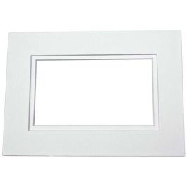 Fertig-Passepartouts mit 20.3x27cm Fenster - Weiß/Weiß doppelte Dicke - 27.9x35.6cm Außenrahmen (10 Stück) [MD20215]