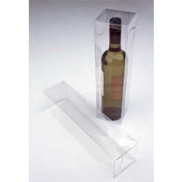 Klarsichtschachteln für Flaschen Transparent 8x8x32cm (25 Stück) [PLB176]