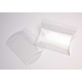 Kissenschachteln Transparent 10x3x15cm mit Aufhängeloch (25 Stück) [PBSH77]