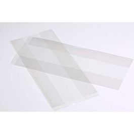 Öko-Beutel Transparent 12.7x7.6x29.2cm mit Seitenfalten (100 Stück) [CSG5]