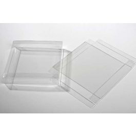 Klarsichtschachteln 14,9x2,5x14,9cm Kristallklar (25 Stück) [FB189]