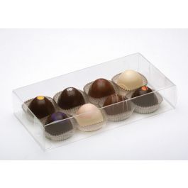 Klarsichtschachteln für Schokoladentrüffel 10.8x4.1x21.6cm (25 Stück) [FB193]