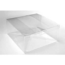 Klarsichtschachteln 16.8x16.8x7.6cm mit Automatikboden (25 Stück) [PLB205]