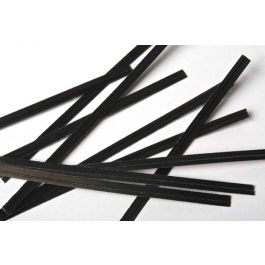 Verschluss-Streifen 10.2x0.4cm Papier Schwarz (1,000 Stück) [TT4BK]