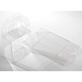 Klarsichtschachteln mit Griff 10.2x5.7x11.7cm (25 Stück) [FS211]