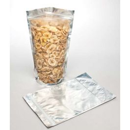 Standbodenbeutel Transparent/Silber 19x11.5x29.5cm | 397 Gramm (100 Stück) [ZBGS6H11]