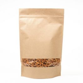 Standbodenbeutel Kraft 23x12x34.5cm | 900 Gramm (100 Stück) [ZBGW6K]