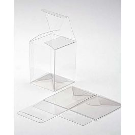 Klarsichtschachteln 15.9x14x19.4cm mit Automatikboden (25 Stück) [PLB106]
