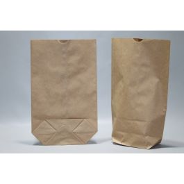 Kreuzbodenbeutel Kraft 22.5x37cm | Inhalt 2.5kg- 1-Lagig Braun 70g/m² (100 Stück) [PAK2217]