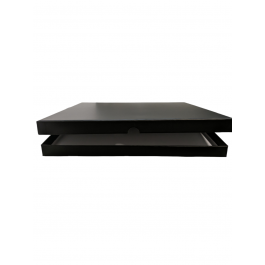 Aufbewahrungsbox für 6 LPs 32,7x2,4x32,7 cm mattschwarz (4 Stück) [LPBOX3232]