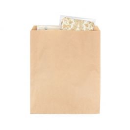 Warentaschen Braun 25.1x31.4cm (100 Stück) [MB4K]