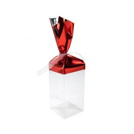 Folientopper Metallic Rot 17,8x33 cm (25 Stück) [MT2R]