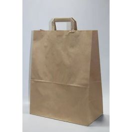 Papiertragetaschen 32x17x45cm Braun Kraft 90g/m² (50 Stück) [PADB9045]
