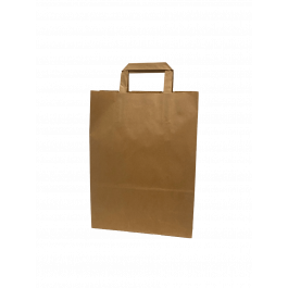Öko Papiertragetaschen Braun 26x17x25cm (50 Stück) [PADB2625]