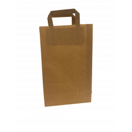 Papiertragetaschen 22x11x36cm Braun Kraft 70g/m² (50 Stück) [PADB7036]