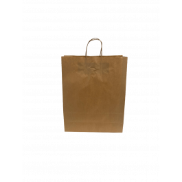 Papiertragetaschen Braun 32x12x41cm (50 Stück) [PAMB3241]
