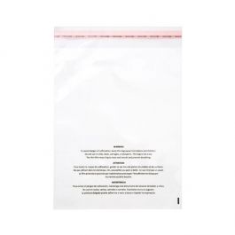 Plastikbeutel 35.6x50.8cm mit Erstickungswarnung - Wiederverschließbar (100 Stück) [PFW11420]