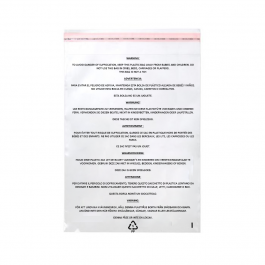 Plastikbeutel 35.6x50.8cm mit Erstickungswarnung - Wiederverschließbar (100 Stück) [PFW11420]