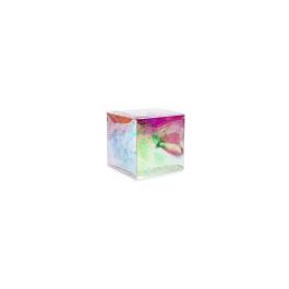 Klarsichtschachteln 8,9x8,9x8,9 cm mit Automatikboden Schillernd (25 Stück) [PLB105I]