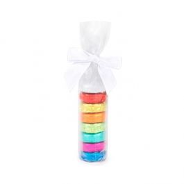 Frosted Plastikbeutel Runde Boden 5,1x25,4 cm mit Bodenblatt (50 Stück) [RPBGF1]