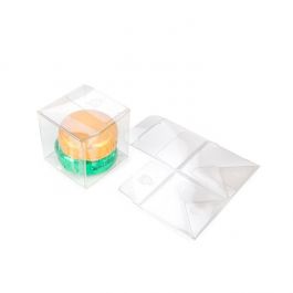 rPET Crystal Clear Pop & Lock Box 5.1x5.1x5.1 cm (25 pieces) [PLB104R]