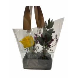 Hülse mit Griffen für Blumenvasen extra klein 25x38x16cm Boden (50 Stück) [SL0042064A]
