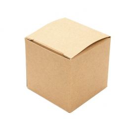 Kraft Pop & Lock-Schachteln 5x5x5cm (25 Stück) [PLB104K]
